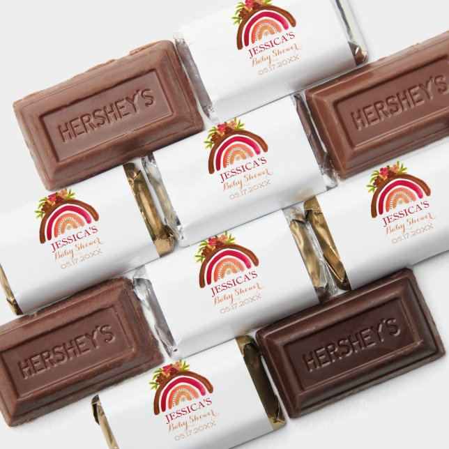 Bohemian Boho Rainbow Baby Shower Earthy Cute Hershey's Miniatures (Assorted)