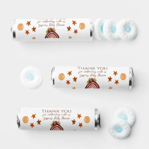 Bohemian Boho Rainbow Baby Shower Thank you Gifts Breath Savers® Mints