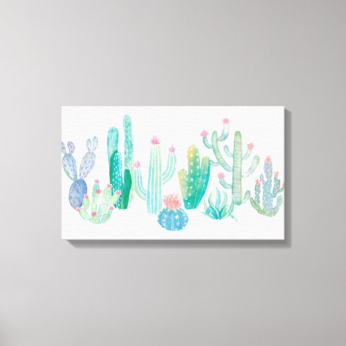 Bohemian Cactus Canvas Print