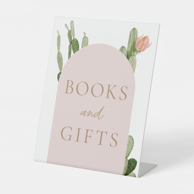 Bohemian Cactus Desert Books and Gifts Sign (Front)