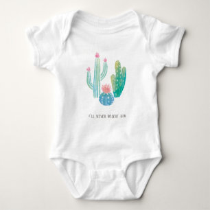 Bohemian Cactus   I'll Never Desert You Baby Bodysuit