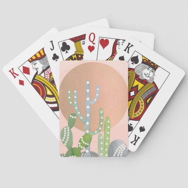 Bohemian Cactus Poker Cards (Back)