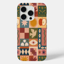 Bohemian Celestial Patchwork with Mystical Symbols
