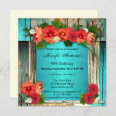 Bohemian Chic Adult Birthday Party Invitation (Front/Back)