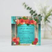 Bohemian Chic Adult Birthday Party Invitation (Standing Front)