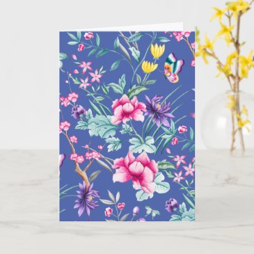 Bohemian Chic Blue Flowers & Butterflies