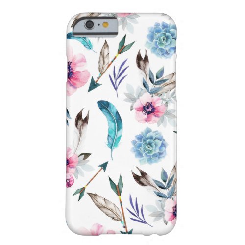 Bohemian Chic Floral Boho Girl Barely There iPhone 6 Case