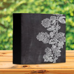 Bohemian Chic french country chalkboard botanical 3 Ring Binder<br><div class="desc">Bohemian Chic french country chalkboard botanical kitchen accessories. French botanical chalkboard home accessories. Rustic chalkboard botanical wedding favors.</div>