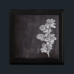 Bohemian Chic french country chalkboard botanical Gift Box<br><div class="desc">Bohemian Chic french country chalkboard botanical kitchen accessories. French botanical chalkboard home accessories. Rustic chalkboard botanical wedding favors.</div>