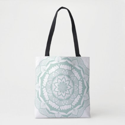 Bohemian Chic Henna Mehendi Mandala Pattern Tote Bag