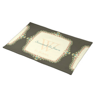 Bohemian Chic Lace Monogrammed Place Mat