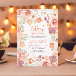 Bohemian chic orange painted fall Sweet 16 Invitation<br><div class="desc">Invite your guests to a memorable bohemian celebration with our Hand-Painted Boho Fall Sweet 16 Birthday Invitation. This romantic rustic invitation features watercolor flowers in warm autumn shades of orange, peach, burgundy, and blush, complemented by soft green foliage. The "Sweet Sixteen" text is highlighted in a stylish script font, adding...</div>