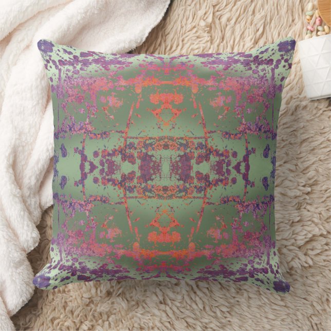 Bohemian Chic Throw Pillow (Blanket)