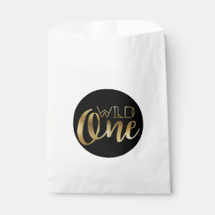 Bohemian Chic Wild Child Tribal Gold Foil Favor Bag