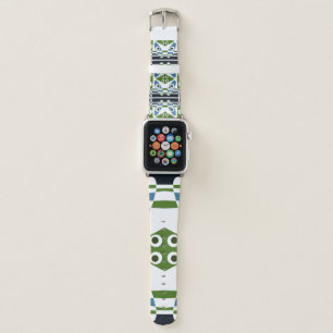 Bohemian Chintz 1 Blue Green Apple Watch Band