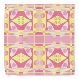 Bohemian Chintz 24 Bubblegum Pink Yellow Orange Bandana