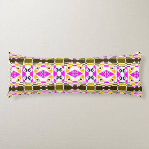 Bohemian Chintz 41 Orange Olive Fuchsia Pink Body Pillow