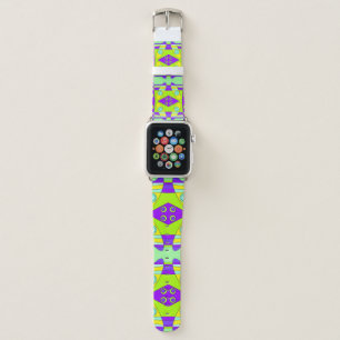 Bohemian Chintz 74 Yellow Green Purple  Apple Watch Band