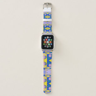 Bohemian Chintz 75 Yellow Pink Blue Apple Watch Band