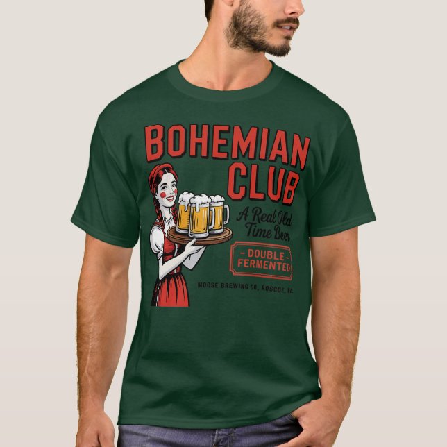 Bohemian Club Beer - Roscoe, PA-Photoroom T-Shirt (Front)