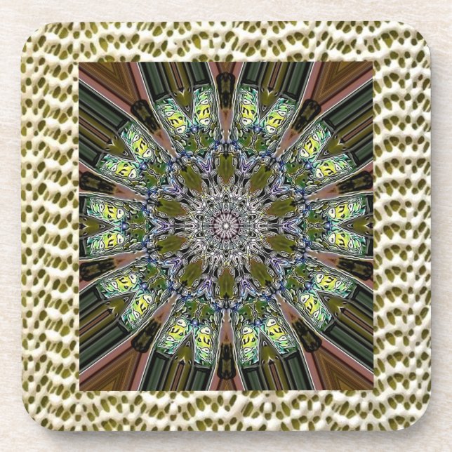 Bohemian Coaster- Design 2 Beverage Coaster (Front)