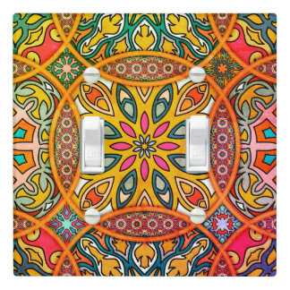 Bohemian Colorful Mandala Beautiful Switch Plate