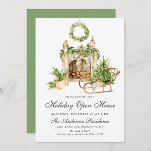 Bohemian Composition CHRISTMAS HOLIDAY OPEN HOUSE Invitation