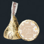 Bohemian Daisy Flower hershey®'s kisses®<br><div class="desc">This round hershey®'s kisses® sticker is part of the Floral Daisy baby shower collection characterized by retro style with watercolor daisy flowers and neutral desert colors that is suitable for boy and girl, or gender-neutral baby shower. With countless customization options, this template is easily customizable to all events and easily...</div>