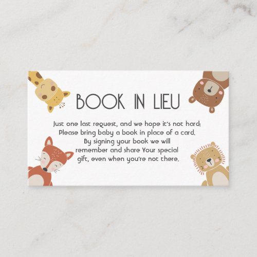 Bohemian diaper Book in lieu baby shower Insert 