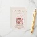 Bohemian Directions Digital Maps With QR Code Enclosure Card | Zazzle