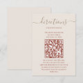 Bohemian Directions Digital Maps With QR Code Enclosure Card | Zazzle