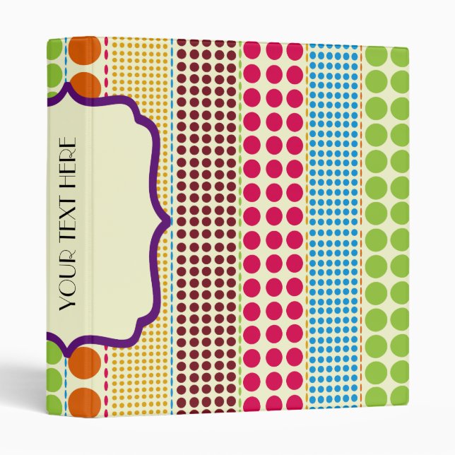 Bohemian Dots Binder (Front/Spine)