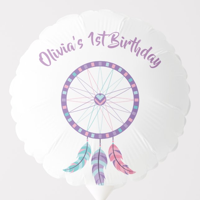 Bohemian dream catcher fairy tale Once upon a time Balloon (Front)