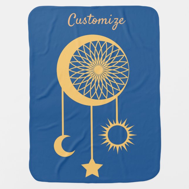 Bohemian Dream Catcher Thunder_Cove        Baby Blanket (Front)