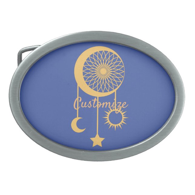 Bohemian Dream Catcher Thunder_Cove Belt Buckle (Front)