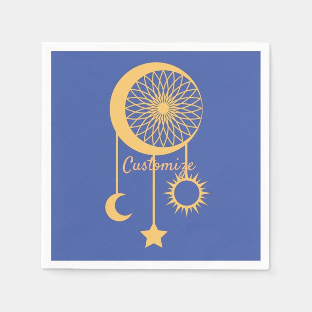 Bohemian Dream Catcher Thunder_Cove       Napkins (Front)