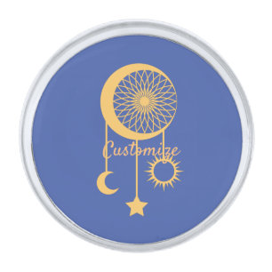 Bohemian Dream Catcher Thunder_Cove      Silver Finish Lapel Pin