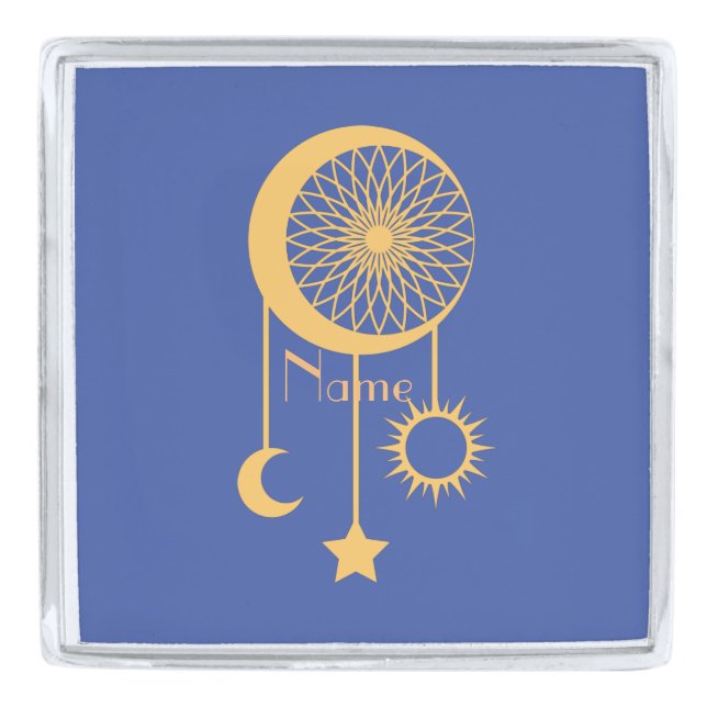 Bohemian Dream Catcher Thunder_Cove       Silver Finish Lapel Pin (Front)