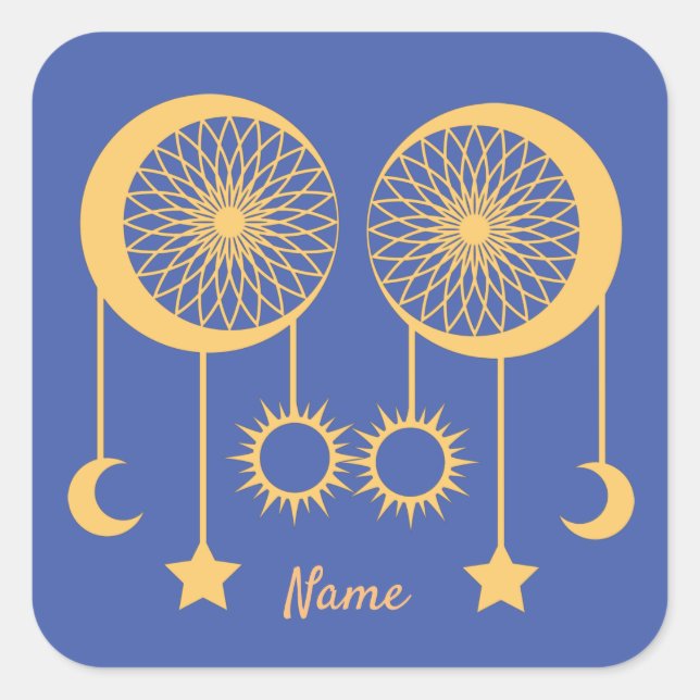 Bohemian Dream Catcher Thunder_Cove    Square Sticker (Front)