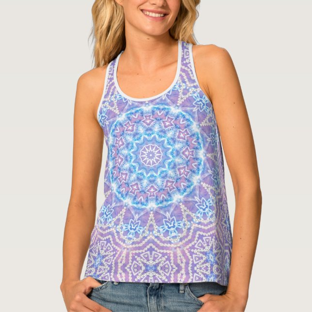 Bohemian Dreams Blue Lilac Women's Tank Top (Front)