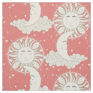 bohemian dreams coral fabric