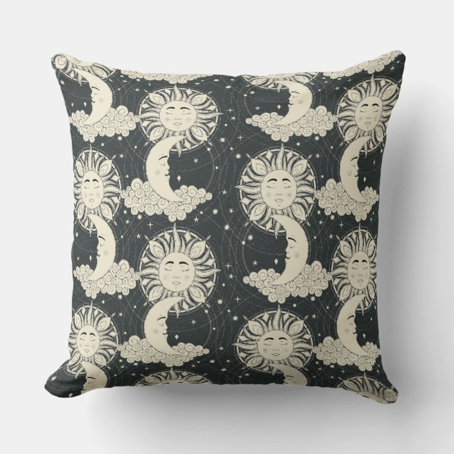 bohemian dreams soot throw pillow (Front)