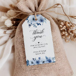 Bohemian Dusty Blue Floral Wedding Thank You Gift Tags<br><div class="desc">Customize this "Bohemian Dusty Blue Floral Wedding Thank You Gift Tag" to add a special touch. It's a perfect addition to match your colors and styles. For further customization, please click the "customize further" link and use our design tool to modify this template. If you need help or matching items,...</div>