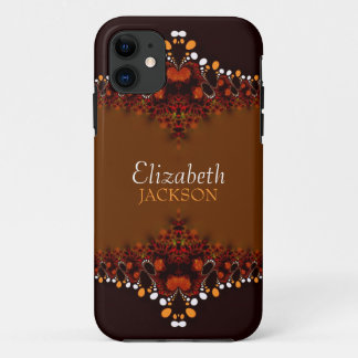 Bohemian Earth Tribe Art w/ custom name iPhone 5 11 Case
