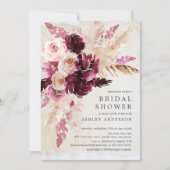 Bohemian Elegance Bridal Shower Invitation (Front)