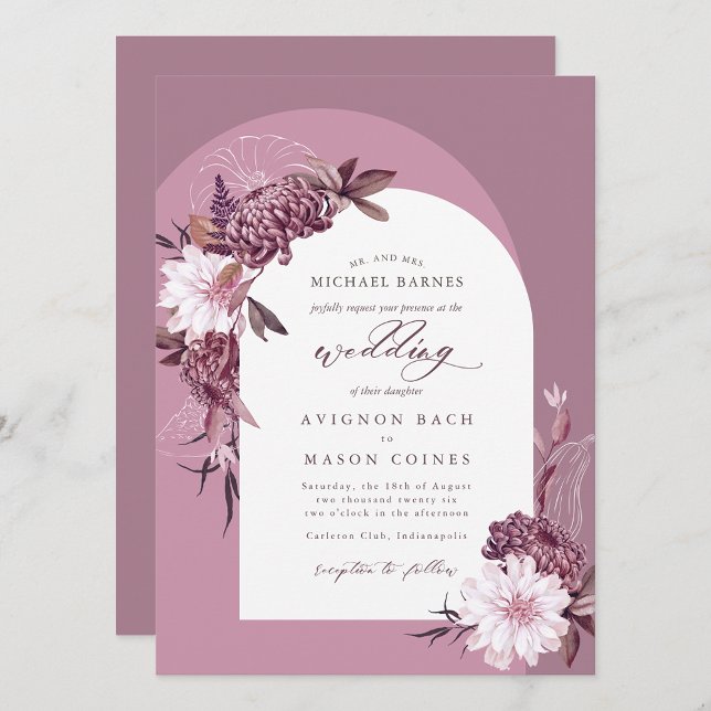 Bohemian English Lavender Fall Floral Arch Photo (Creator Uploaded)