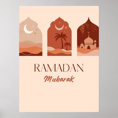 Bohemian Esthetic Ramadan Kareem Ramadan Poster