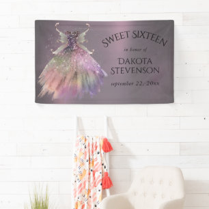 Bohemian Fairy Ball Gown Muted Ombre Wine Sheen Banner