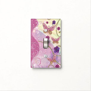 Bohemian Fairy Tale Folk Art Jeweled Light Switch Cover