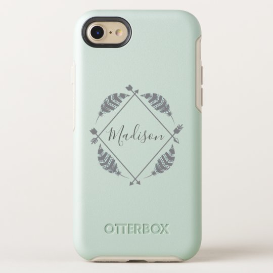 Owl Feathers in Mint iphone 11 case Owl Feathers in Mint iphone 11 case